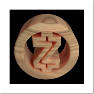 3D Zcash - Wood Posters and Art